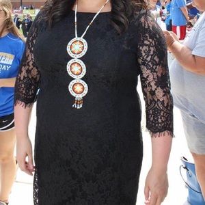 Black Lace Event Dress